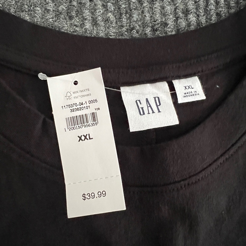 NWT Gap Womens XXL T-Shirt Dress Bundle 3PK Black Striped Short Sleeve Tank Mini - Picture 16 of 16